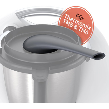 Паровий дивертор для Thermomix TM5 TM6 ДУЖЕ ДОВГИЙ Паровий розрядник для захисту навісних шаф Аксесуари для відведення пари для ТМ-5 ТМ-6 для ТМ5/6 - Антрацит