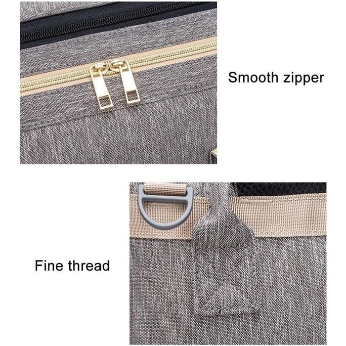 Портативна пеленальна сумка, велика місткість водонепроникна сумка для подорожей для немовлят з ременями для коляски та ізольовани