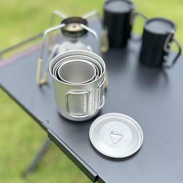 ПОРТАТИВНИЙ НАБІР КАВОВИХ/КЕМПІНГОВИХ ЧАШОК З НЕРЖАВІЮЧОЇ СТАЛІ ДЛЯ АКТИВНОГО ПРОЖИВАННЯ НА СВІЖОМУ ПОВІТРІ