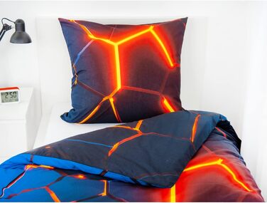 Комплект постільної білизни з ефектом стада 3D, наволочка 80 х 80 см, підодіяльник 135 х 200 см, на блискавці з плавним ходом, 100