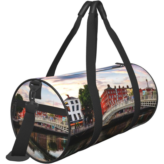 Містка дорожня сумка-мішок, спортивна сумка для подорожей Дублін, чорна, універсальний розмір