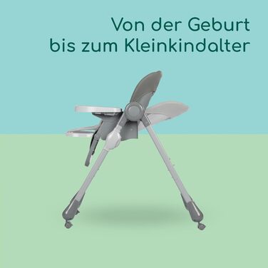 Дитячий стільчик для годування, 0-3 роки, 0-15 кг, регульований стільчик, 9 положень висоти та 3 положення нахилу, легко миється,