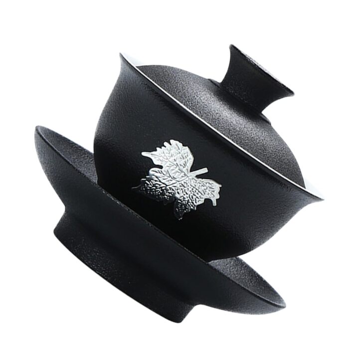 Компактний керамічний чайний сервіз з кришкою для жасминового та зеленого чаю, для дому та офісу