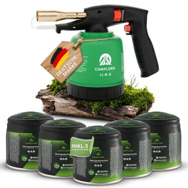 Паяльна лампа з 5 газовими балончиками по 190 г з п&39єзорозпалом. Газовий пальник з балончиком. Пальник Бунзена. Майстерський газовий паяльник. Пальник. Паяльна лампа з полум&39ям. Газова паяльна лампа. Кухонний пальник Бунзена. Паяльник з 5 газовими бал