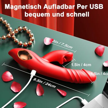 Фалоімітатор Sexpanse 4 в 1, з вібрацією G‑точки, стимуляцією клітора, смоктанням та поштовхами