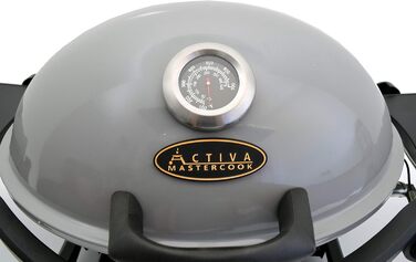 Газовий гриль для кемпінгу Crosby I Преміум. Компактний та мобільний газовий гриль для ідеального барбекю. Сірий колір