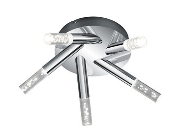 Стеля LED-світильник Trio Bolsa 682410506, метал хром, 5 шт. 3.1 Вт