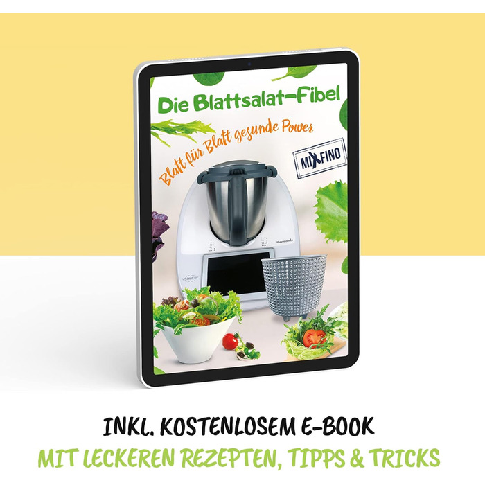Спінер для салату MixFino для аксесуарів Thermomix TM31 - Нарешті сухий салат з вашим Thermomix TM31 - Аксесуари Thermomix TM31 - Якість зроблено в Німеччині