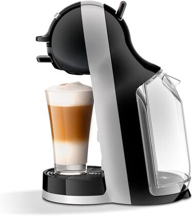 Кавоварка De'Longhi Mini Me в капсулах Dolce Gusto для еспресо з 3 кавовими пакетами, EDG155.BG, 0,8 л, чорний, сірий