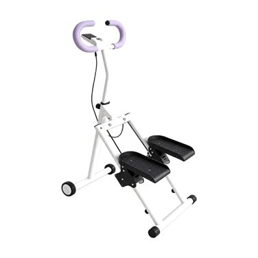 Складаний степпер Amagogo стабільний тренажер-сходинка для дому та фітнесу, низьке навантаження на суглоби, білий