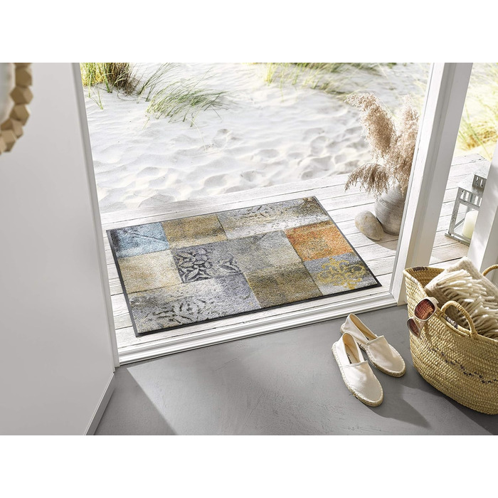 Килимок для дверей Tilea, що миється та сушиться, 60 x 85 см, для використання всередині та зовні приміщень, можна прати, 60 x 85 см (прямокутний)