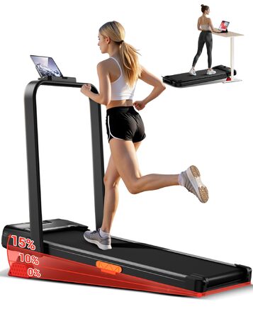 Складана бігова доріжка для домашнього використання, бігова доріжка з нахилом 15, бігова доріжка з нахилом, максимальне навантаження 136 кг, нахил 15