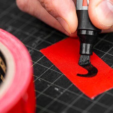 Різнокольорових смужок для хула-хупа 25 мм x 10 м, стрічка Gaffer чорного, білого, фіолетового, червоного та синього кольорів, 5 шт.