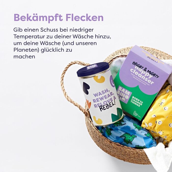 Багаторазові підгузки в наборі - Changemaker Box, 20 х тканинних підгузків, фліс, поглинаючі прокладки, мокрі мішечки та добавка д