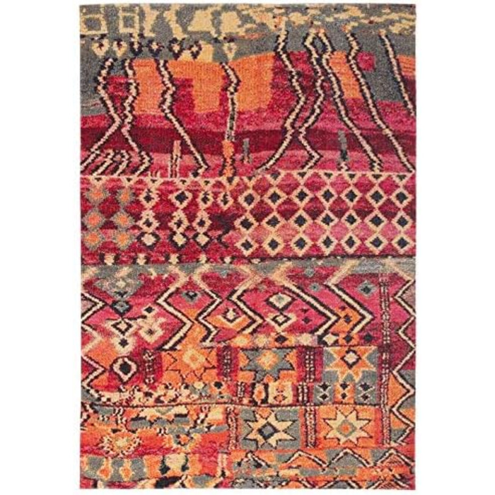 Пергамський дизайнерський килим вінтажний Zoe Orient Марокко Бербер виглядає барвисто в 5 розмірах 80 х 150 см