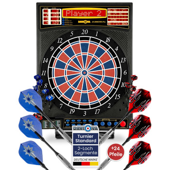 Електронна мішень для дартсу Dartona JX2000 Tournament Pro - Електронна мішень для дартсу Турнірна дошка з 41 грою та понад 200 варіаціями Дуже хороший рейтинг на Vergleich.org