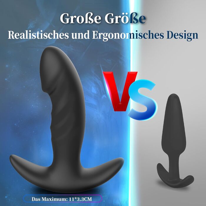 Набір анальних пробок AiFist, з силікону, S, M, L, 3 шт.