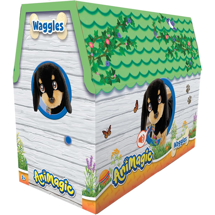 Такса - Інтерактивна м&39яка іграшка для дітей від 2 років - Весела плюшева іграшка собака, яка бігає і гавкає - Подарунок дітям