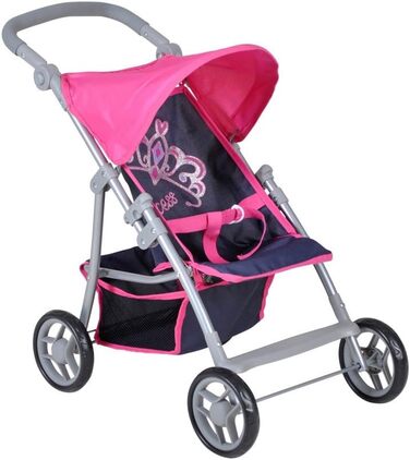 Ліба, діадема, лялькова коляска, синій/рожевий, 16825 -