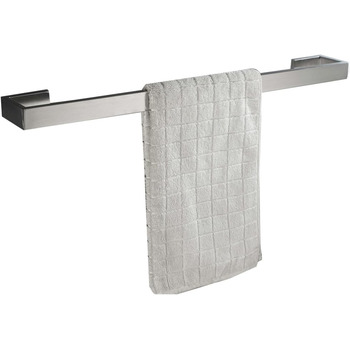Рушникосушка для ванни з нержавіючої сталі SUS 304 Матоване срібло Рушникосушка настінна, 60 см / 24 дюйми