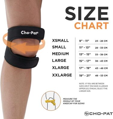 Чохол на коліно Cho-Pat black Dual Action Knee Strap