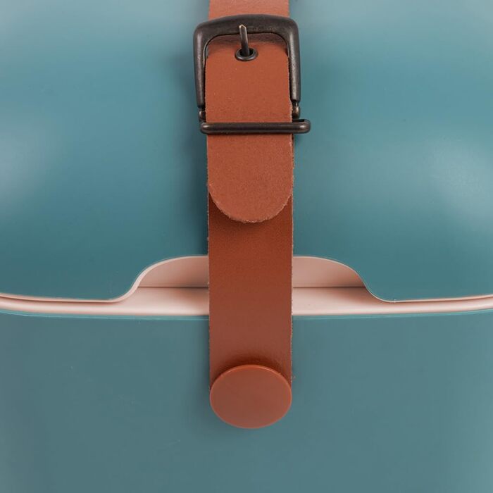 Пасивний холодильник/сумка-холодильник Kreher Polar у ретро-вінтажному дизайні, виготовлений з пластику з термоізоляцією з полістиролу (Airpop), 12 л, класичний синій