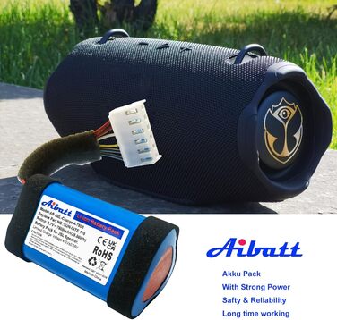 Замінний акумулятор 3.7V 7800mAh для JBL Charge 4, JBL Charge 4BLK, динаміків JBL Charge 4J, заміна акумулятора JBL SUN-INTE-118, SUN-INTE-156, 1INR19/66-3, ID998. (Не для JBL Charge 4 Q)