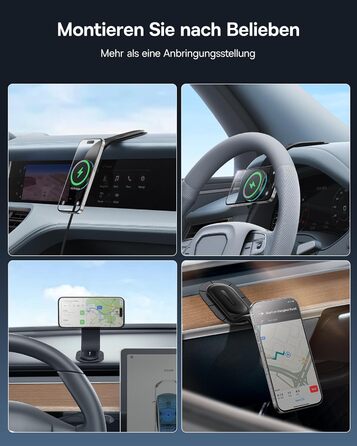 Автомобільний тримач для мобільного телефону Baseus 15W C02 PRO для Magsafe з функцією зарядки, магнітний автомобільний тримач авт