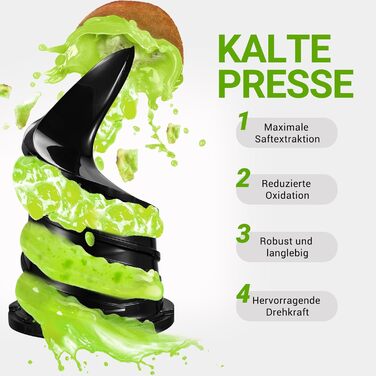 Автоматична соковижималка Все в одному AMZCHEF потужністю 250 Вт, з отвором 135 мм і об'ємом 1,8 л для овочів і фруктів, переможец