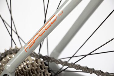 Велосипед Head Unisex I-Speed 1.0 для дорослих, сірий/помаранчевий, 56