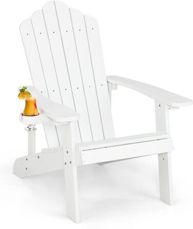 Садове крісло GOPLUS Adirondack (біле)