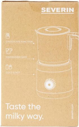 Піноутворювач для молока SEVERIN, електричний піноутворювач для молока з ємністю для молока з нержавіючої сталі, піноутворювач для