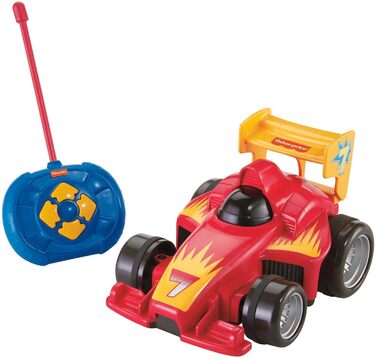Машинка Fisher-Price на дистанційному управлінні від 3 років Моя перша машинка на дистанційному управлінні для дітей від 3 років Гоночна машинка на дистанційному управлінні Подарунок, 3 роки хлопчик, дівчинка Дитяча іграшка від 3 років, GVY94