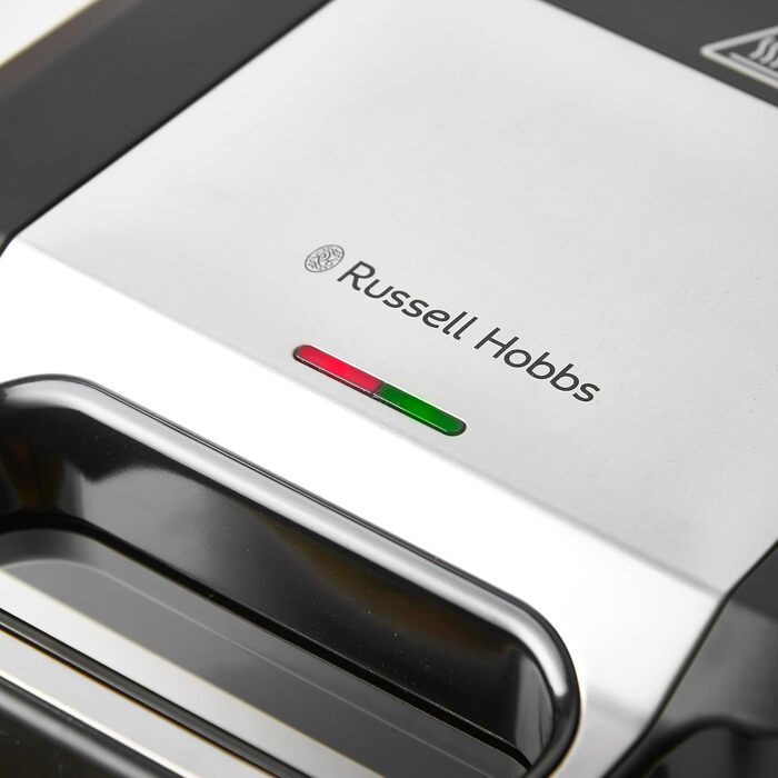 Багатофункціональний прилад Russell Hobbs 3-в-1 бутербродниця, вафельниця, контактний гриль Творіння (можна мити в посудомийній машині, тарілки з антипригарним покриттям і дуже глибокі пластини, без бісфенолу А) 26810-56