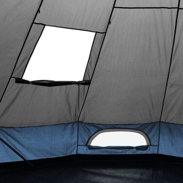 Ваш GEAR Намет Ravello - намет Tipi у 2 розмірах для 4-8 осіб, сімейний намет діаметром 400 см або 500 см, кемпінговий намет з водяним стовпом 5000 мм, захистом від UV 50, вшитим підлоговим покриттям, захистом від комах. Ravello 400 Ø 4 x 2,5 м 4 - 6 осіб