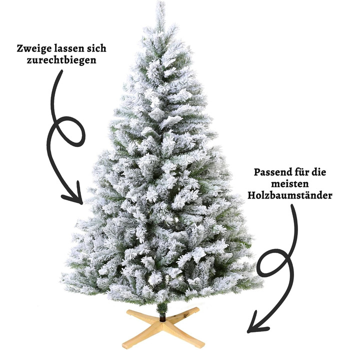 Штучна ялинка зі снігом 210 см EVGN