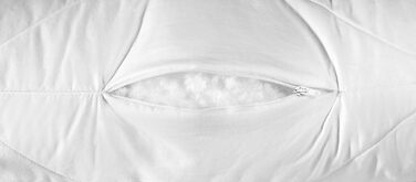 Подушка Dream Night Comfort з чохлом з чистої бавовни, сертифікована Oeko-Tex подушка з блискавкою, 80x80 см, розроблена в Німеччині 80 x 80 см 1