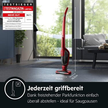 Акумуляторний пилосос AEG Ergorapido CX7-2-45AN 2 в 1 / без мішка / насадка для шерсті домашніх тварин / до 45 хв. роботи / автоно