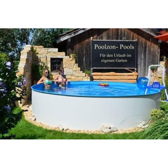 Круглий басейн Poolzon Fun-Zon 4,00 x 1,20 м Басейн зі сталевою стінкою Доступні різні розміри Круглий басейн зі сталевою стінкою 400x120 см