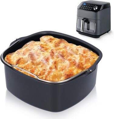 Тісстингова фритюрниця Форма для торта, залізний торт для випічки Бочка для випічки сиру Форми для випічки тортів Форма для випічки хліба Форма для хліба Аксесуари для фритюрниці для HD9925 HD9860 HD9905 01 (18 см)