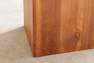 Декоративна колона з масиву дерева COLUMNA - 75 см - коричнева акація, журнальний столик, колона з дерева, декор для вітальні 75 см