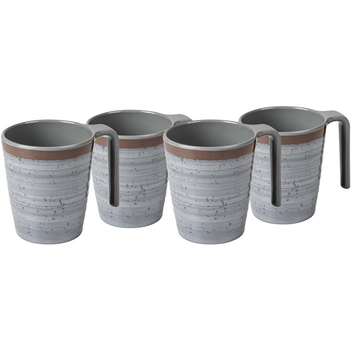 Чашка Bo-Camp Halo, 400 мл, набір з 4 шт., сорт