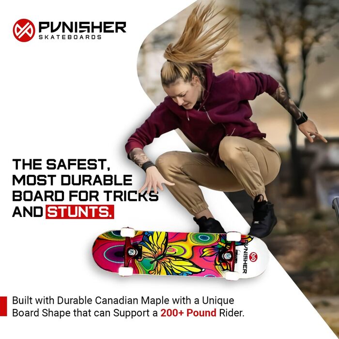 Скейтборд Butterfly Jive з канадським кленом, 31 дюйм