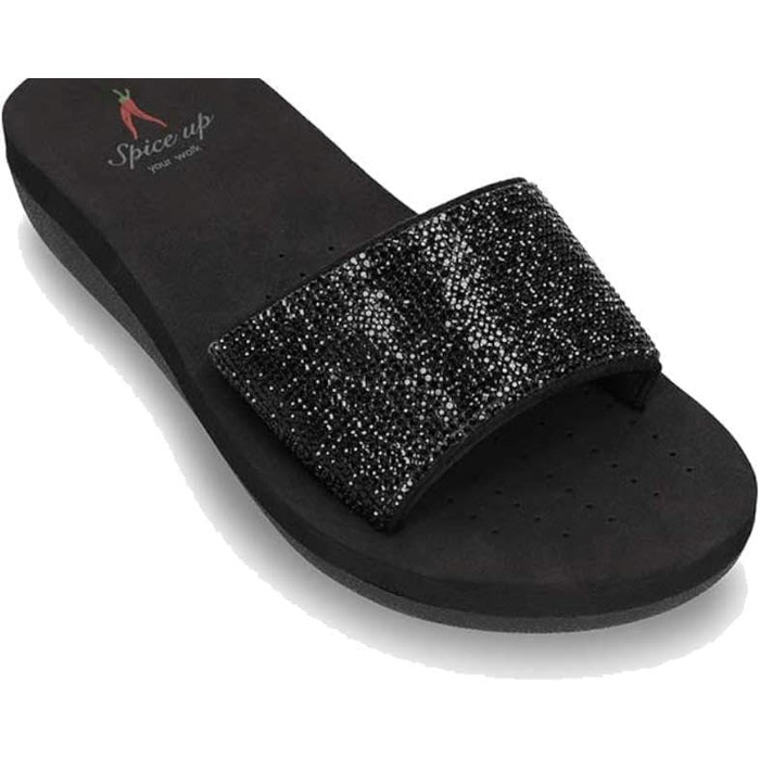 Жіночі шльопанці SPICE UP Fennel SU25015, чорні, розмір 38 EU