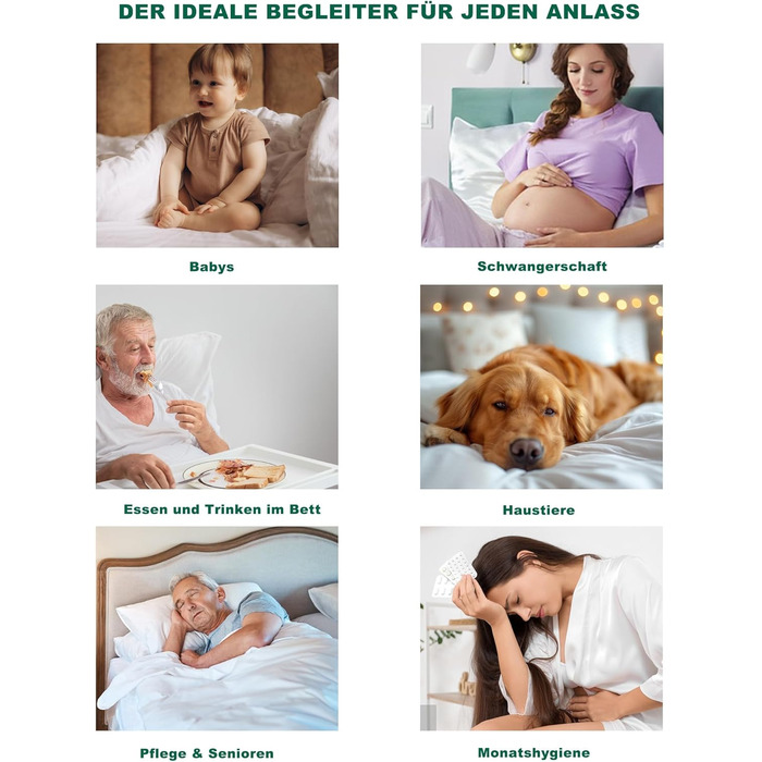 Наматрацник BEDLORE 180x200 см, водонепроникний дихаючий наматрацник з глибокими кишенями 40 см, сертифікований Oeko-TEX, тихий та еластичний (білий) Білий 180x200 см