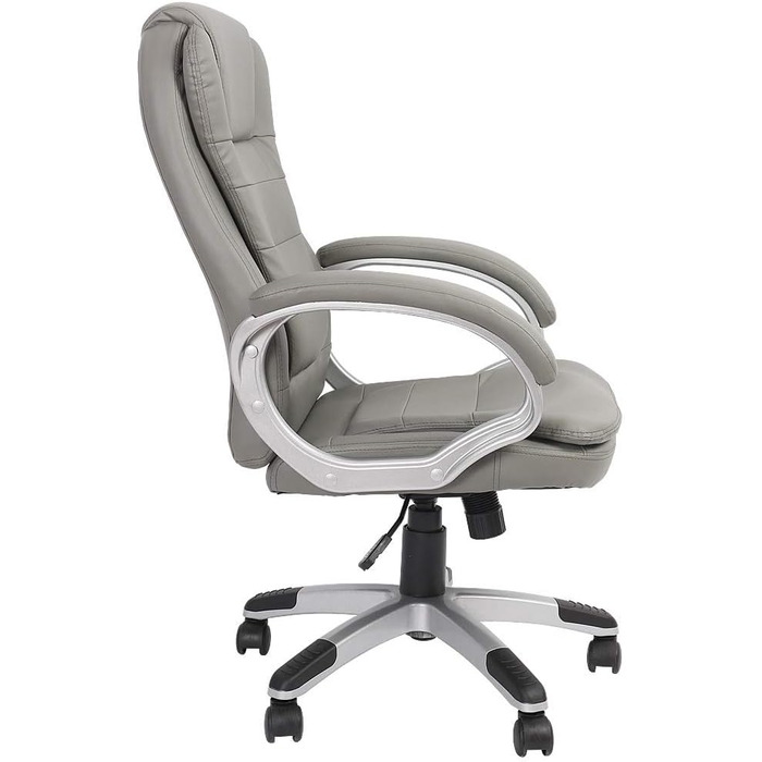 Офісне крісло Mucola з підлокітниками, ергономічне крісло керівника, ігрове крісло зі спинкою та вбудованим підголівником Вантажопідйомність 120 кг, регульована висота Робоче крісло, офісне крісло, комп&39ютерне крісло, обертове крісло