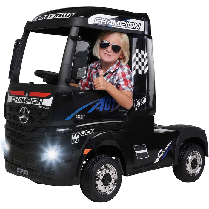 Дитячий електромобіль Mercedes Benz Actros Truck - Ліцензія - 4 x 45 Вт двигун - Повнопривідний 6 км/год - 2,4 ГГц пульт дистанцій