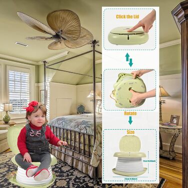 Горщик Складаний дитячий унітаз, Дитяче сидіння для унітазу, Складний унітаз Дитячі сидіння для привчання до горщика Відкритий пор