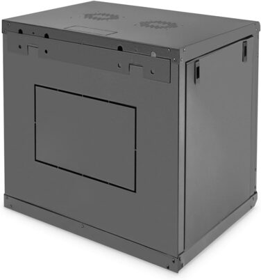 Мережева шафа DIGITUS - 19-дюймова стійка - 12U - Настінне кріплення - Глибина 450 мм - Вантажопідйомність 60 кг - Серія Dynamic Basic - Чорний - Глибина 450 мм 12U