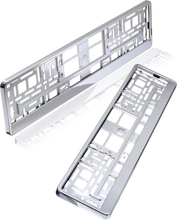 Тримач номерного знака Baytronic сріблястий хромований набір з 2 шт.